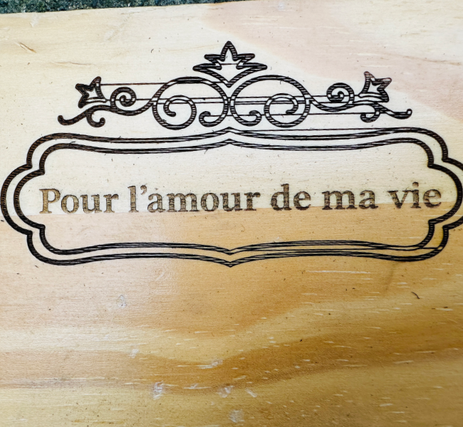 Test de gravure réussi